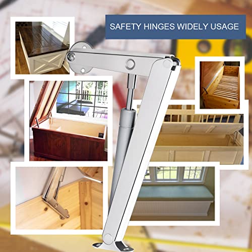 250N Heavy Duty Soft Close Lid Support Hinge, Chest Hinges - Image 7