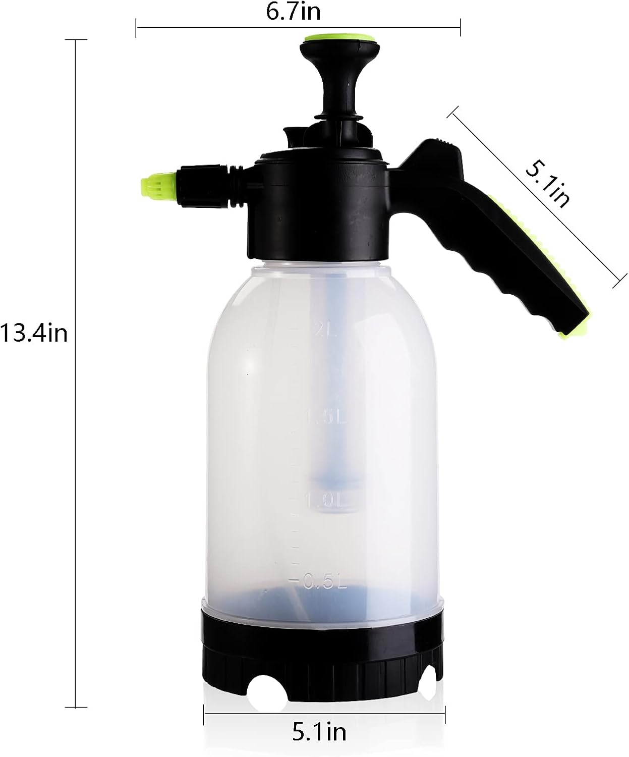 Garden Sprayer 0.5 Gallon (2-Pack) – Pump Pressure Hand Sprayer with Adjustable Nozzle & Safety Valve