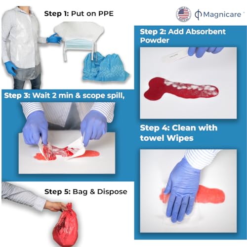 Bodily Fluid Clean Up Kit & Vomit Clean Up Pack - Be OSHA - Image 7