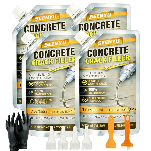 Concrete Cement Crack Filler Self-Leveling Sealant | Home Repair - Image 2