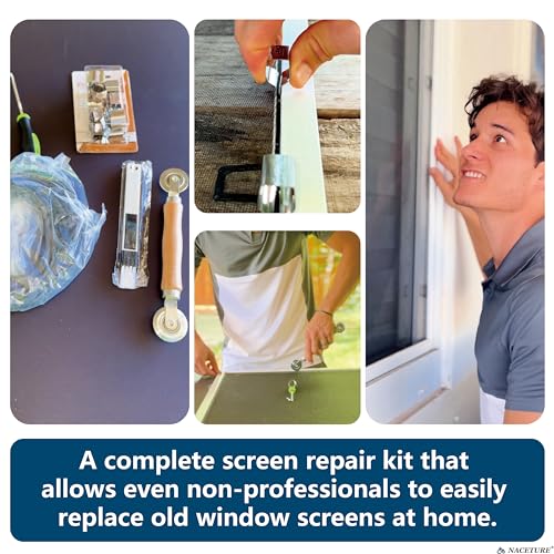Window & Door Screen Repair Tool Kit, 20 PCS Screen Clips - Image 4