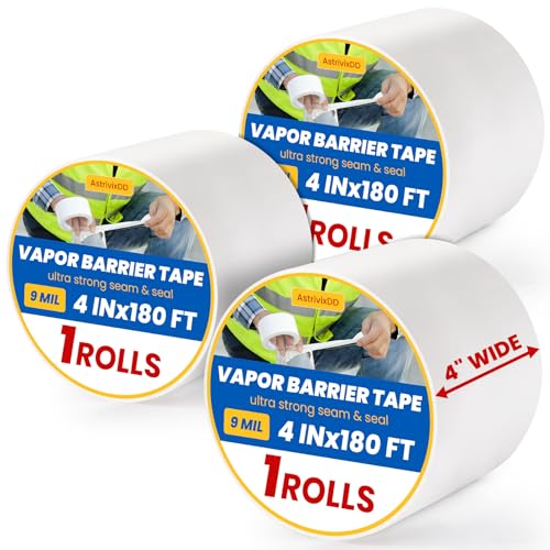 3 Rolls Vapor Barrier Tape,4" x 180 ft - Image 2