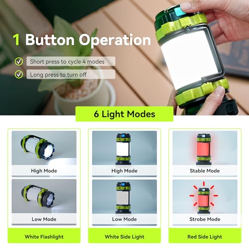 Alpswolf Camping Lantern, Rechargeable Flashlight & - Image 4