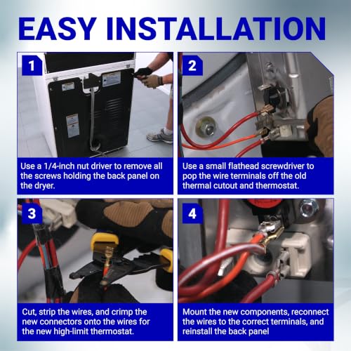 [Upgraded] BlueStars 279816 Dryer Thermal Cut-off Kit - Image 7