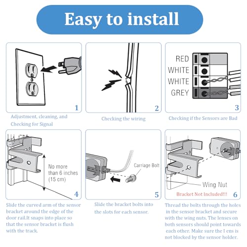 Safety Sensor Beam Eyes Fits 41A5034 Liftmaster Chamberlain - Image 5
