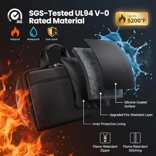 TILYMOL Fireproof Document Bag (5200℉) with Upgraded Heat - Image 6