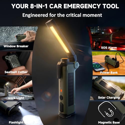 8-in-1 Car Emergency Escape Tool with Window Breaker & - Image 3