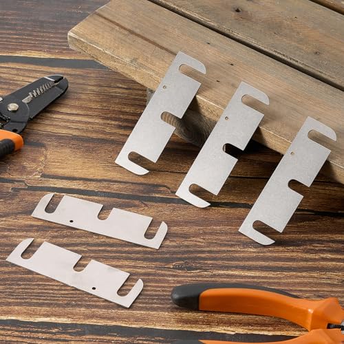 15 Pcs Hardware Door Hinge Shims Stainless Steel Metal | Home Repair - Image 7