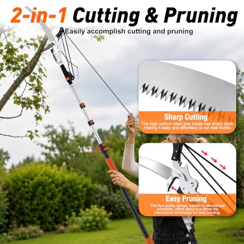Upgraded Tree Trimmer, 26FT Heavy-Duty Pole Saw | Power Tool Accessori - Image 4