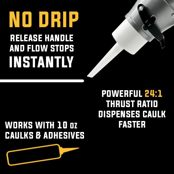 SILIGUN™ PRO Compact 24:1 Caulking Gun - No Drip Caulk Gun - Image 7