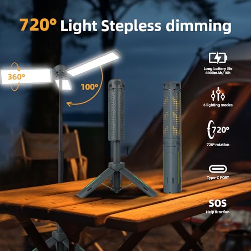 Rechargeable 8000mAh Camping and Work Light | Travel Essentials - Image 5