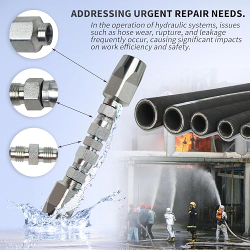 2-Pack Hydraulic Hose Field Repair Kit,1/2" Inner Diameter - Image 3