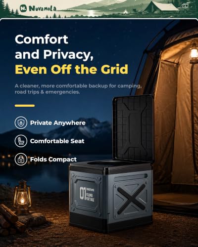 Portable Camping Toilet for Adults, Foldable Travel Toilet - Image 3