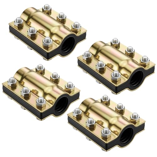 4 Pcs 3/4 Inch Pipe Repair Clamp for 0.98-1.06 Inch Outer | Hand Tools - Image 2
