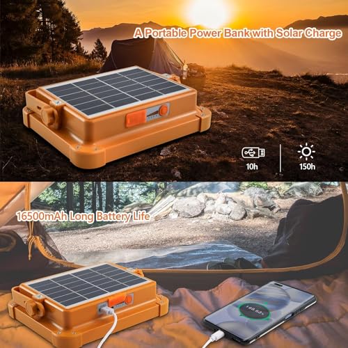 Portable LED Solar Work Light 100W 16500mAh 10000LM - Image 7