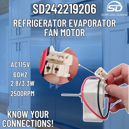 Supplying Demand 242219206 Refrigerator Evaporator Fan Motor - Image 7