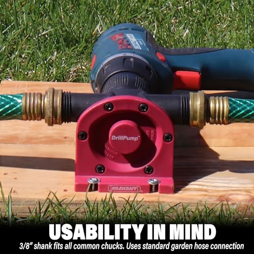 Milescraft 1314 Drill Pump 750 - Self Priming Water Pump - Image 4