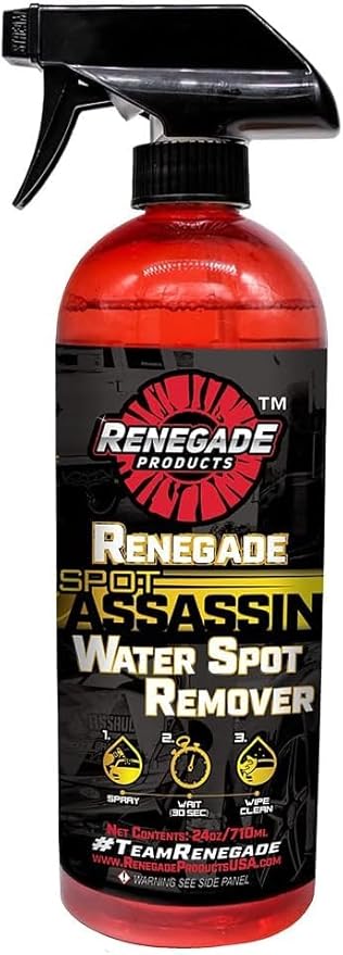 Renegade Products Water Spot Remover Safe on Polished Aluminum Non Acidic Base 24 Oz Bottle