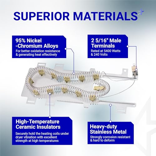 BlueStars 8544771 WP8544771 Dryer Heating Element Kit - Image 5