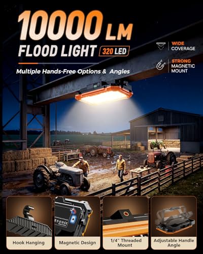 LED Work Light: Rechargeable Portable Magnetic Work Lights - Image 5