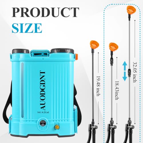 Battery Powered Backpack Sprayer 4 Gallon with Auto-Mixing - Image 3