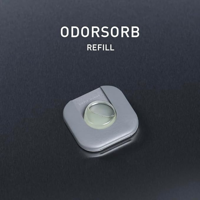 simplehuman Odorsorb Pod Refill Pack – Natural Plant-Based, Fragrance-Free Trash Can Odor Eliminator Refills for Trash Cans, Odor Control Pods for Closed-Lid Trash Cans (4 Pods)