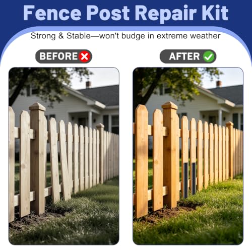 10 Pack Fence Post Repair Stakes Kit - Image 5