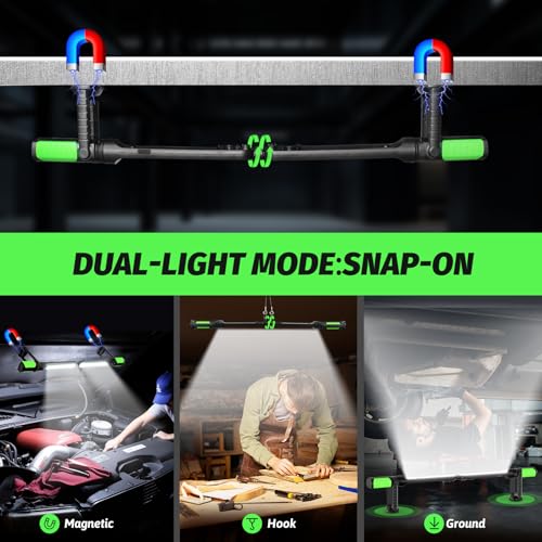 Magnetic Work Light for Mechanic, 2400LM Underhood Work Light - Image 4