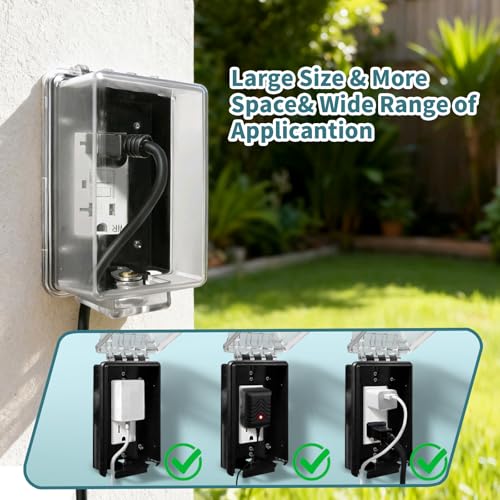 Outdoor Outlet Cover in-Use Weatherproof (1 pack) - Image 7