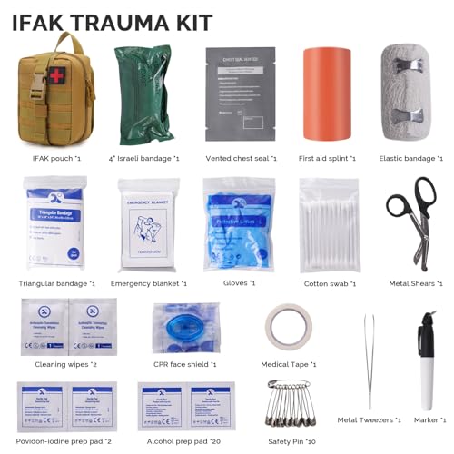 IFAK Trauma First Aid Kit Molle Pouches Emergency Survival - Image 3