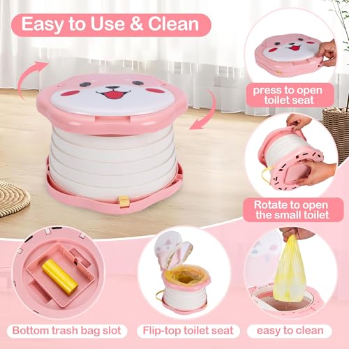 SunnySmile Portable Potty for Kids, Portable Toddler - Image 6