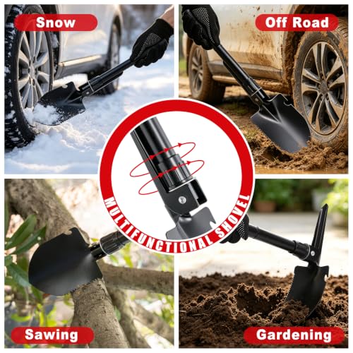 Car Roadside Emergency Kit with Jumper Cables, Shovel - Image 4