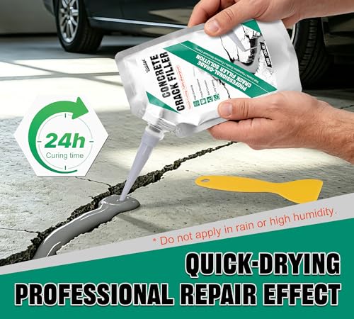 Concrete Crack Filler, 1.1LB Self Leveling Cement Crack | Home Repair - Image 6