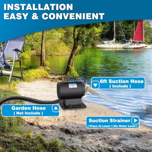 Utility Water Transfer Pump 1/10 HP Portable Electric - Image 5