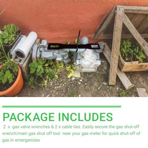 3333 Earthquake Survival Tool, Emergency Gas Shut Off Wrench - Image 7