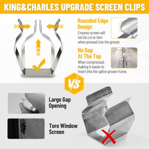 King&Charles Window Screen Replacement, 6in1 Window Screen - Image 6
