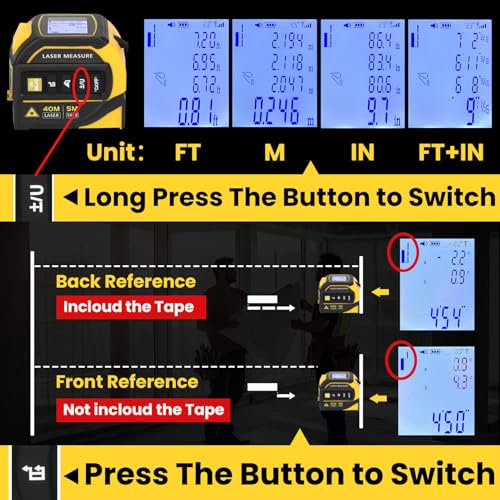 4-in-1 Laser Tape Measure with Crosshairs and Electrical - Image 5