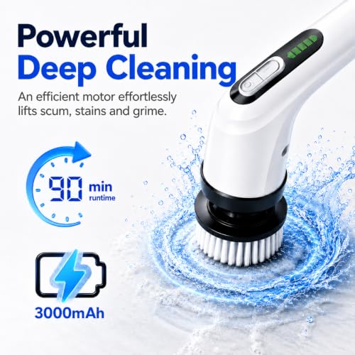 Electric Spin Scrubber for Bathroom, IPX7 Waterproof - Image 4
