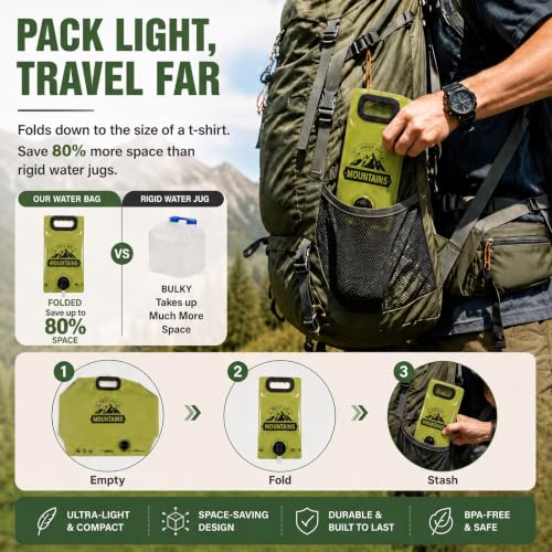 6Pack Collapsible Water Container 8L/2 Gallon Water Jug - Image 6