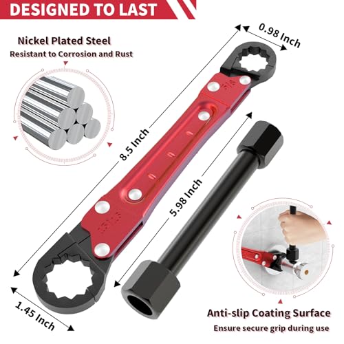 Angle Stop Wrench Kit, 3-Piece Plumbing Tool Set | Hand Tools - Image 3