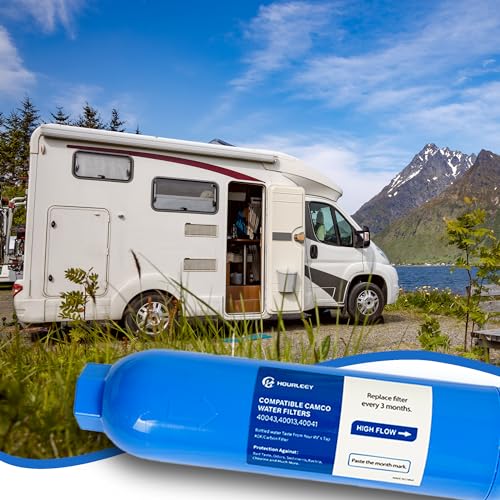 Hourleey 2 Pack RV Inline Water Filter with 2 Flexible - Image 3