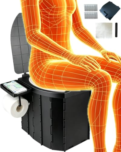 Portable Toilet 13 Inch 440 LBS for Adults & Teens | Travel Essentials - Image 2