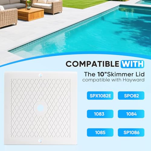 10 Inch Pool Skimmer Lid Replacement, 2 Pack Pool Skimmer Cover - Image 5