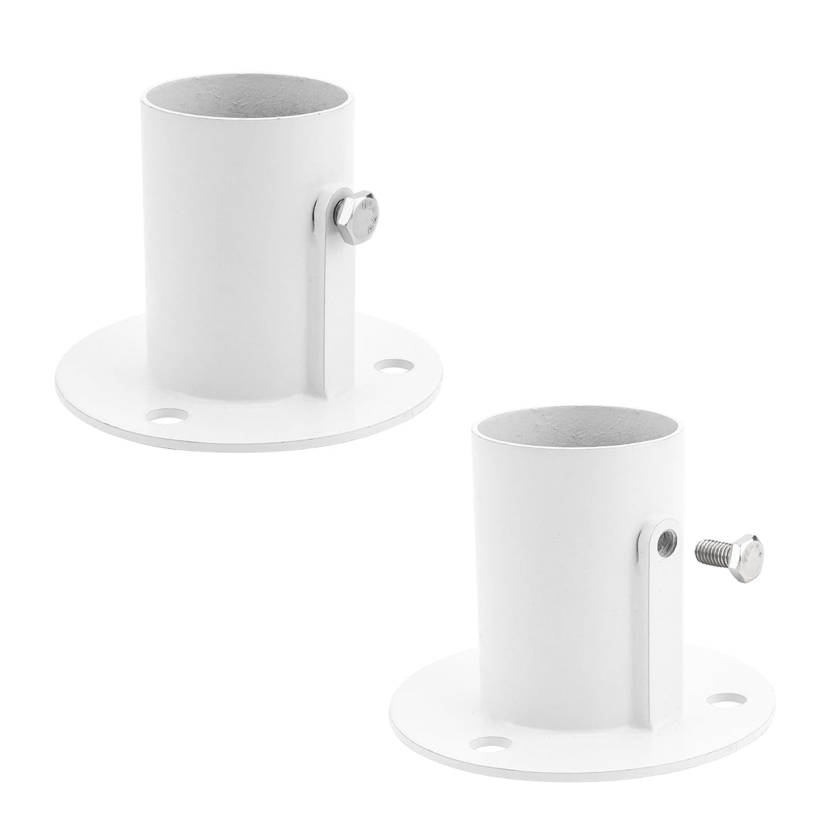 2 Pack Inner Diameter 1.6'' Pool Ladder Deck Fixed Base Flanges - Image 1
