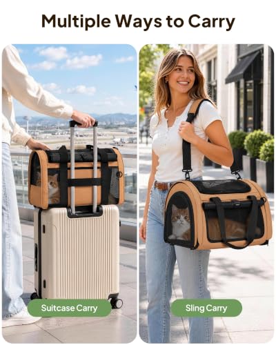 Backpackable Cat Carrier 17"x11"x11", Soft-Sided | Pet Essentials - Image 4