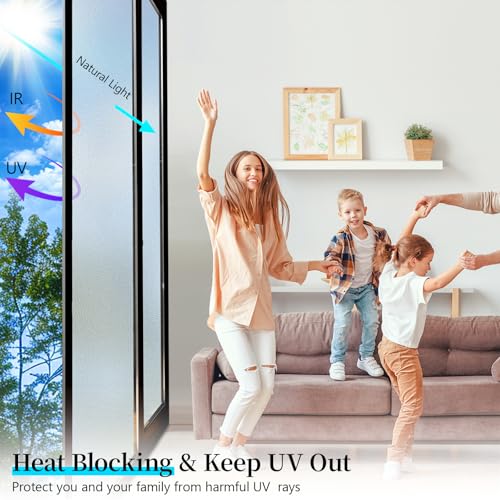 Frosted Glass Window Privacy Film Decorative, Static Cling - Image 3
