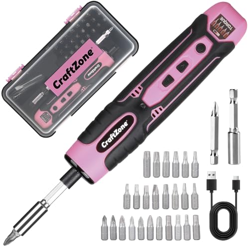 Rechargeable Cordless Electric Screwdriver Set, 28‑Piece Bit - Image 2