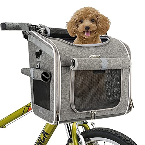 Dog Bike Basket, Expandable Soft-Sided Pet Carrier | Pet Essentials - Image 2
