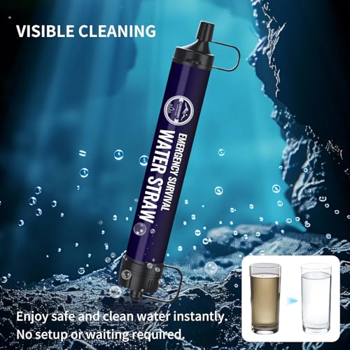 Water Filter Straw 6Packs,New Combo BPA-Free Portable 5L - Image 7