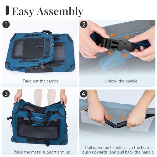 Extra Large Cat Carrier for 2 Cats, Collapsible Soft Sided - Image 7